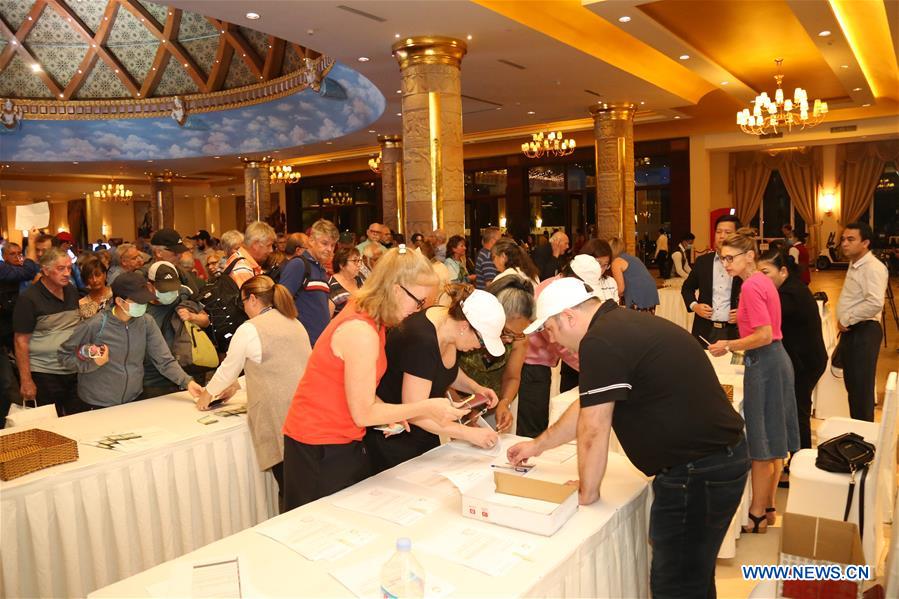 CAMBODIA-PHNOM PENH-WESTERDAM CRUISE SHIP-PASSENGERS