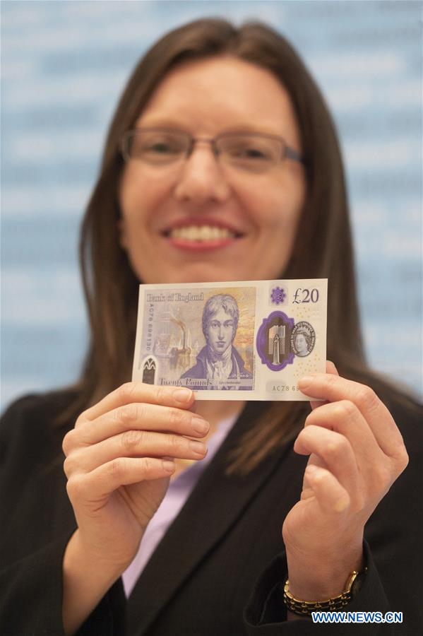 BRITAIN-LONDON-LAUNCH-NEW 20 POUND NOTE