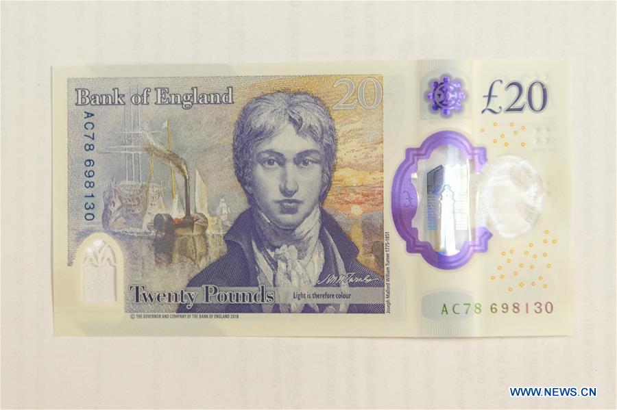 BRITAIN-LONDON-LAUNCH-NEW 20 POUND NOTE