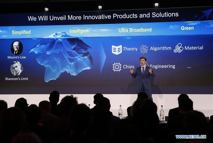 BRITAIN-LONDON-HUAWEI-PRODUCT AND SOLUTION-LAUNCH 