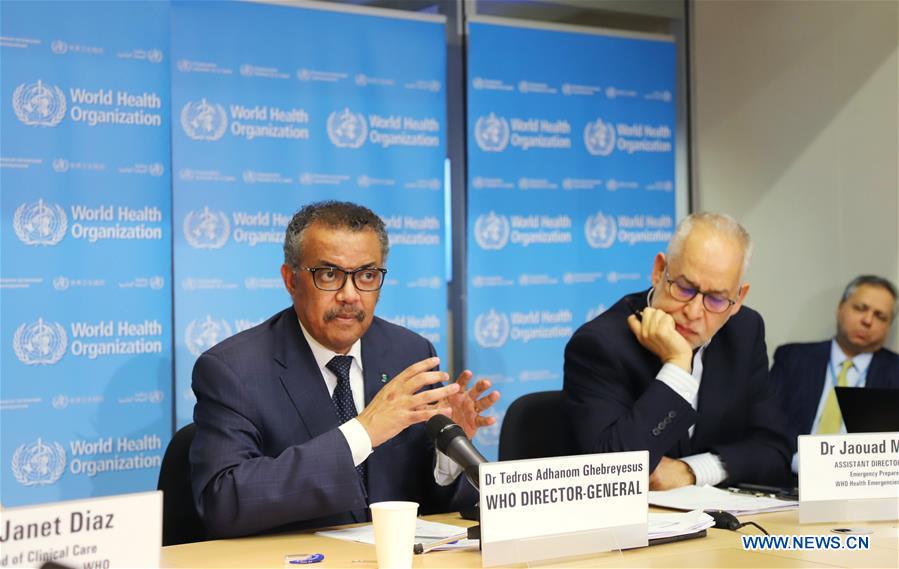 SWITZERLAND-GENEVA-WHO-NCP-THERAPEUTIC TRIAL RESULTS