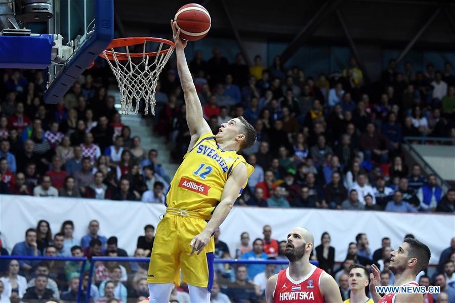 (SP)CROATIA-ZAGREB-BASKETBALL-FIBA EUROBASKET 2021 QUALIFIERS-CRO VS SWE