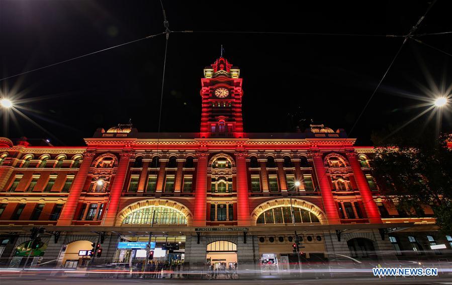AUSTRALIA-MELBOURNE-LIGHT-CAMPAIGN-SUPPORT-CHINA