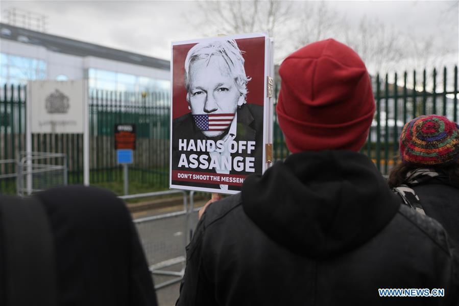 BRITAIN-LONDON-HEARING-EXTRADITION-ASSANGE