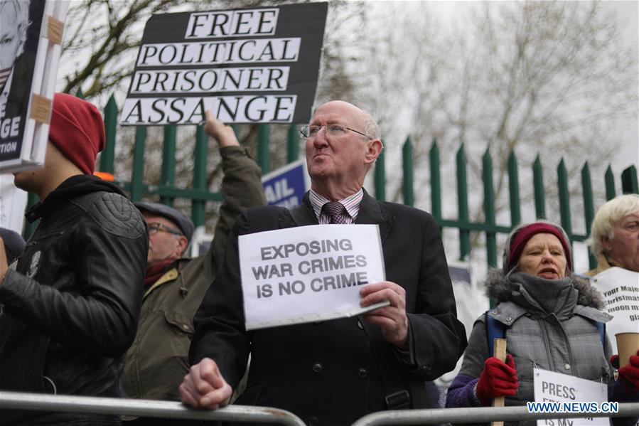 BRITAIN-LONDON-HEARING-EXTRADITION-ASSANGE