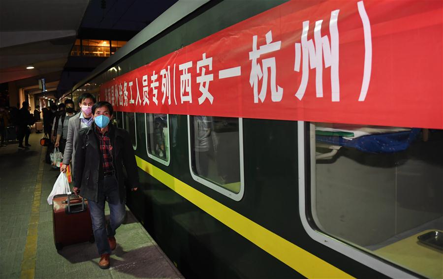 CHINA-XI'AN-SPECIAL TRAIN-MIGRANT WORKER (CN)