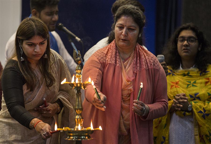 INDIA-FARIDABAD-CHINA-PRAYER-CORONAVIRUS VICTIMS