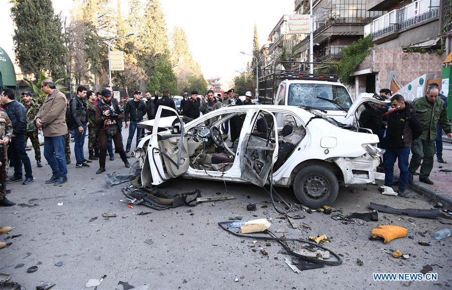 SYRIA-DAMASCUS-EXPLOSION-AFTERMATH