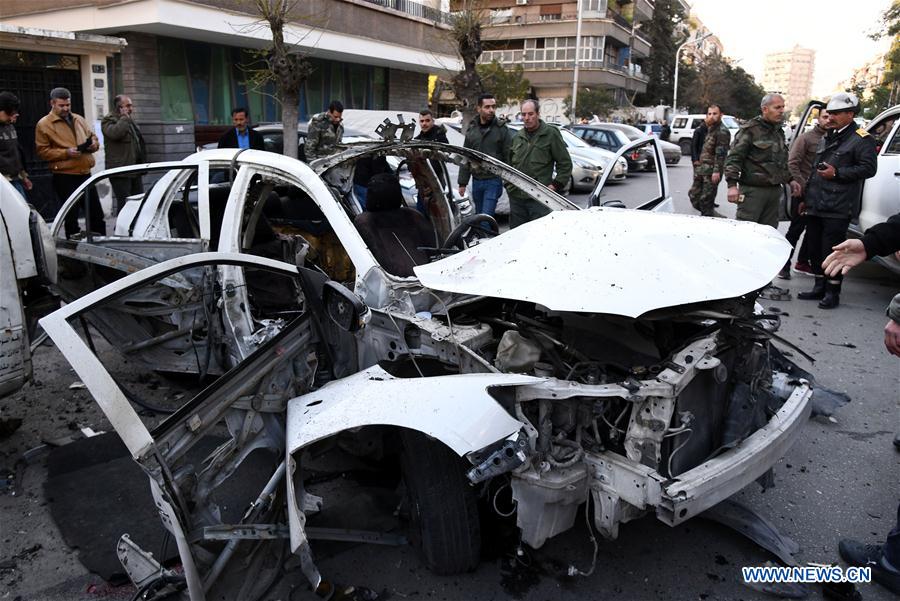 SYRIA-DAMASCUS-EXPLOSION-AFTERMATH