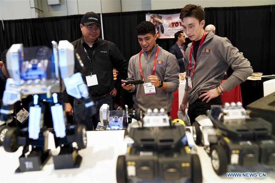 U.S.-NEW YORK-TOY FAIR-PROGRAMMABLE ROBOT-CHINESE TECH STARTUP