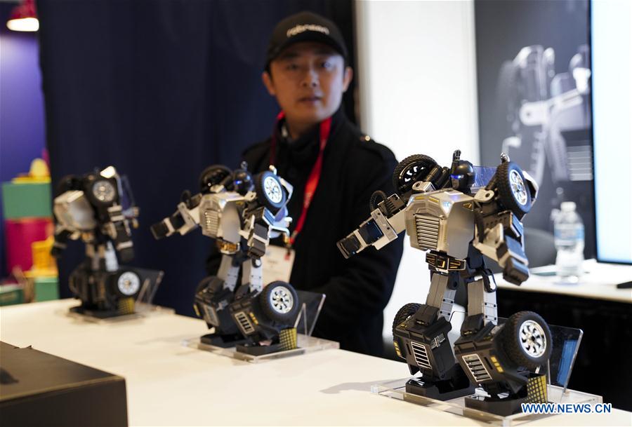 U.S.-NEW YORK-TOY FAIR-PROGRAMMABLE ROBOT-CHINESE TECH STARTUP