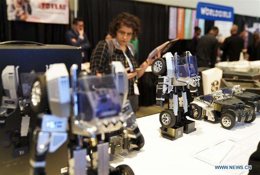 U.S.-NEW YORK-TOY FAIR-PROGRAMMABLE ROBOT-CHINESE TECH STARTUP