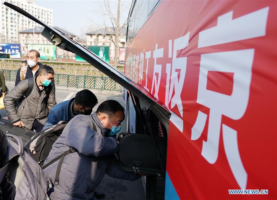 CHINA-BEIJING-MIGRANT WORKERS-RETURN TO WORK (CN)