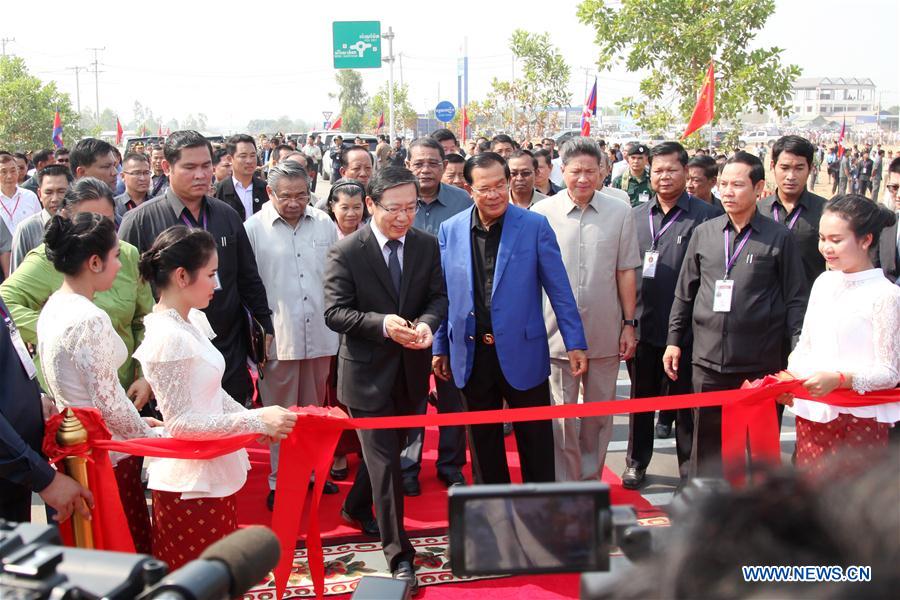 CAMBODIA-CHINA-FUNDED ROAD-INAUGURATION