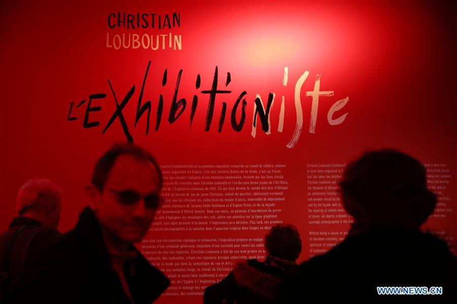 Creations by French shoe designer Christian Louboutin showed in Paris