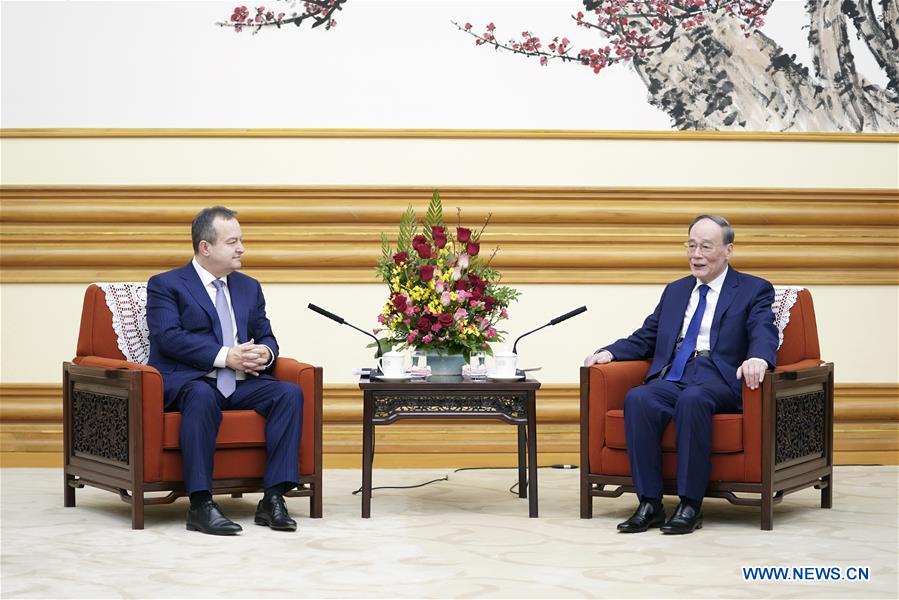 CHINA-BEIJING-WANG QISHAN-SERBIAN FIRST DEPUTY PRIME MINISTER-MEETING (CN)
