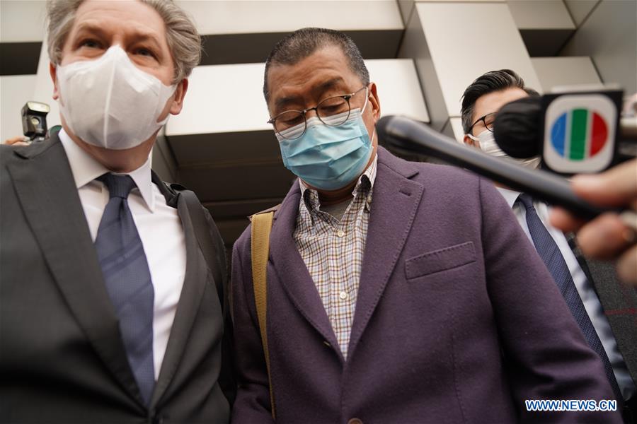 CHINA-HONG KONG-JIMMY LAI-ARREST (CN)