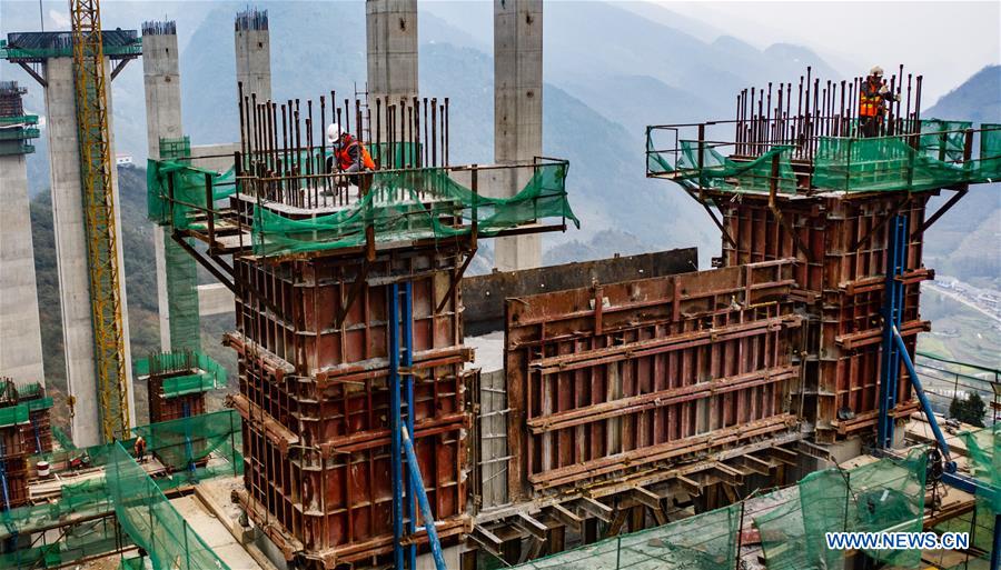 CHINA-GUIZHOU-ZUNYI-BRIDGE-CONSTRUCTION RESUMPTION (CN)