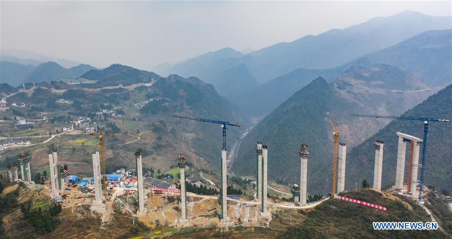 CHINA-GUIZHOU-ZUNYI-BRIDGE-CONSTRUCTION RESUMPTION (CN)