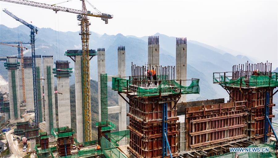 CHINA-GUIZHOU-ZUNYI-BRIDGE-CONSTRUCTION RESUMPTION (CN)