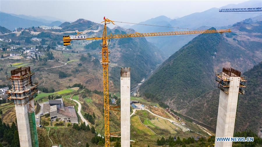 CHINA-GUIZHOU-ZUNYI-BRIDGE-CONSTRUCTION RESUMPTION (CN)