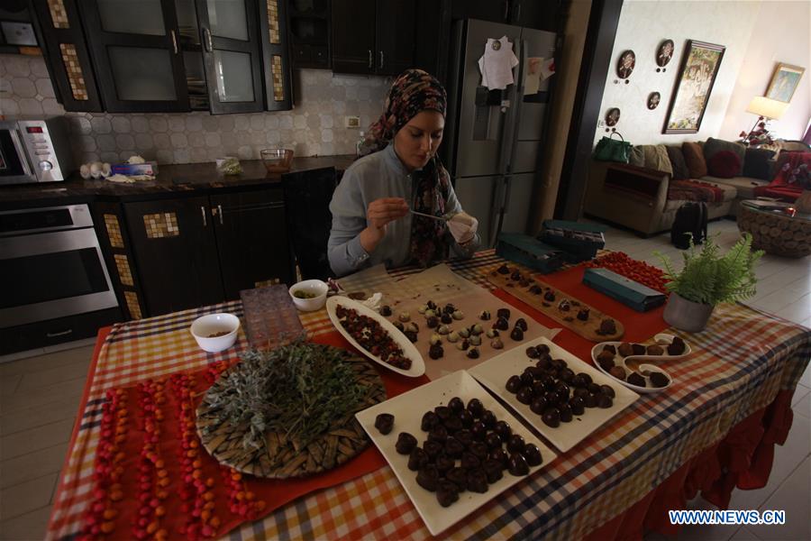 MIDEAST-RAMALLAH-SPECIAL CHOCOLATE-LOCAL HERBS