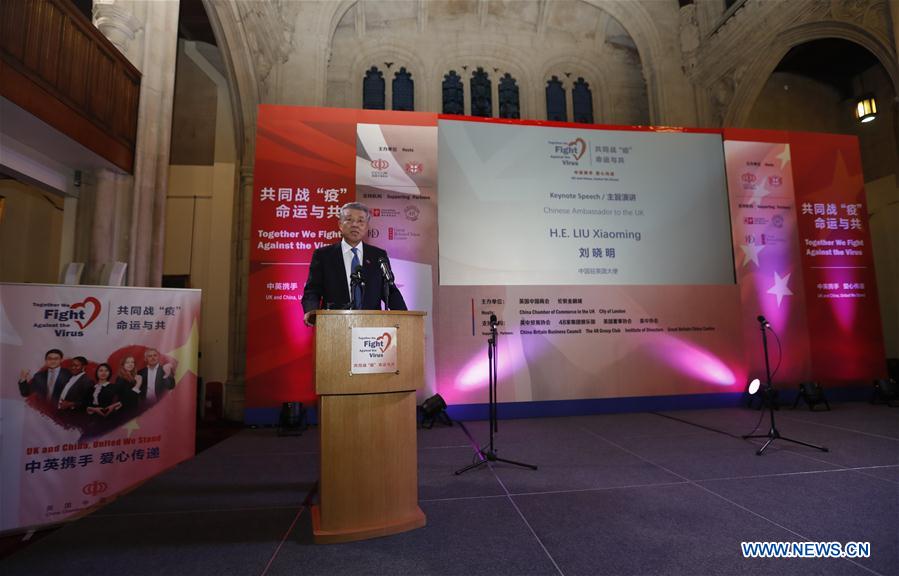 BRITAIN-LONDON-SUPPORT-CHINA-FIGHT AGAINST VIRUS