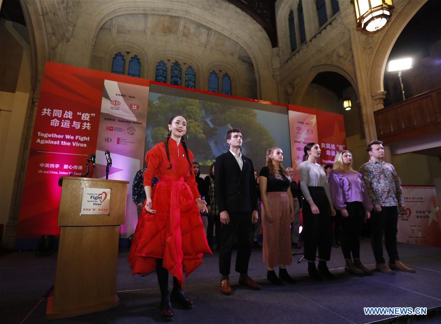 BRITAIN-LONDON-SUPPORT-CHINA-FIGHT AGAINST VIRUS  