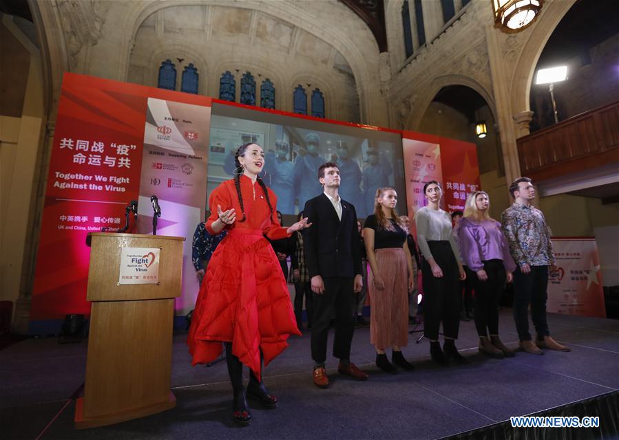 BRITAIN-LONDON-SUPPORT-CHINA-FIGHT AGAINST VIRUS  