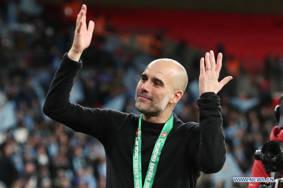 (SP)BRITAIN-LONDON-FOOTBALL-EFL LEAGUE CUP FINAL-ASTON VILLA VS MANCHESTER CITY