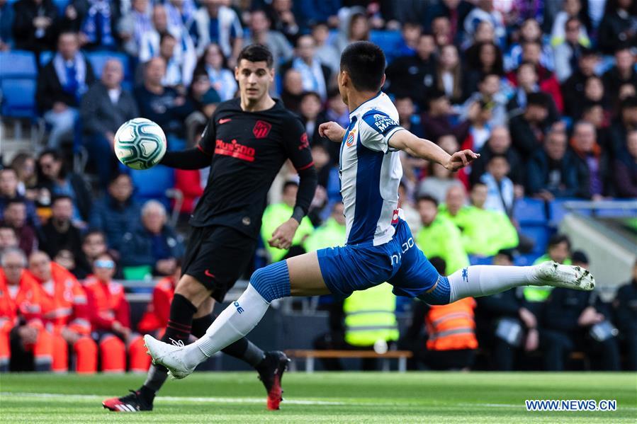 (SP)SPAIN-BARCELONA-SOCCER-SPANISH LEAGUE-ESPANYOL VS ATHLETICO MADRID