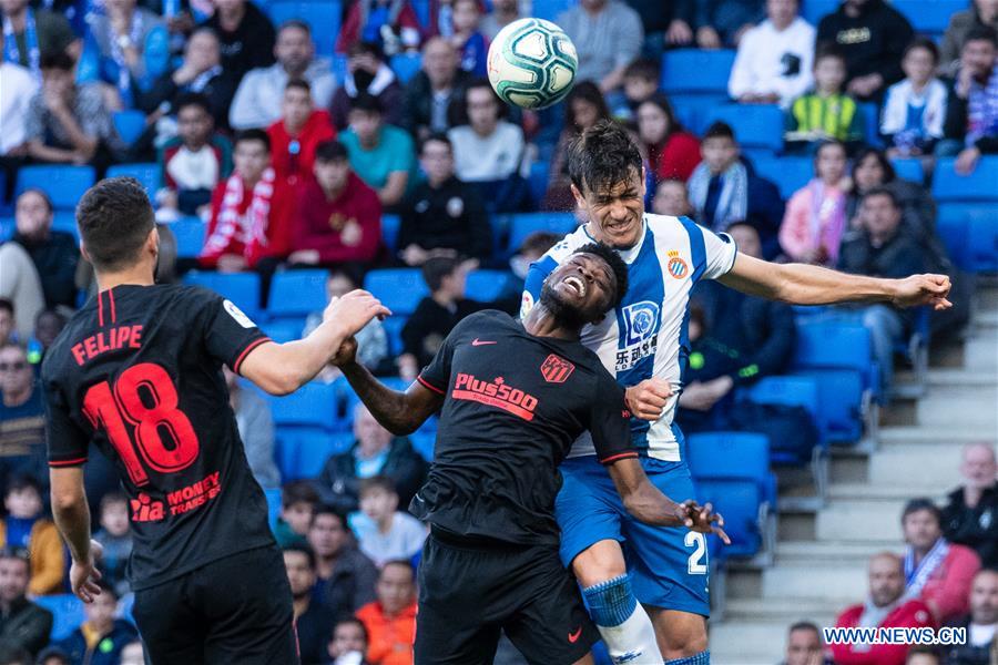 (SP)SPAIN-BARCELONA-SOCCER-SPANISH LEAGUE-ESPANYOL VS ATHLETICO MADRID