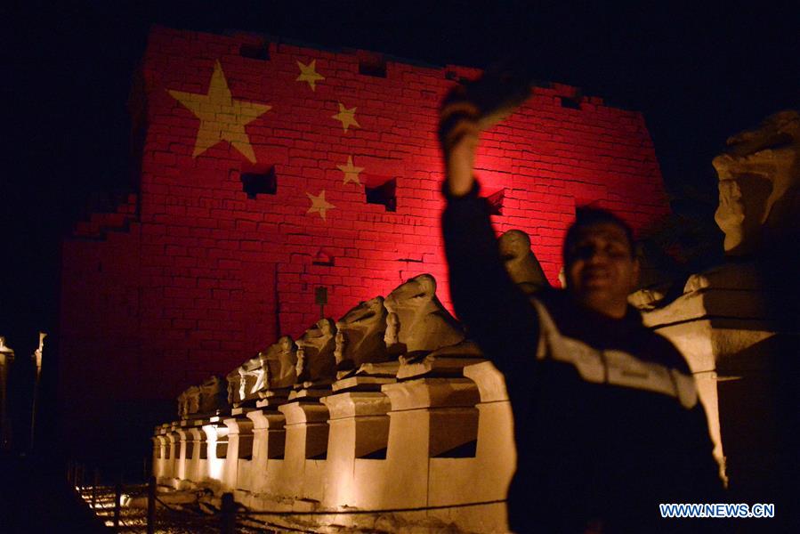 EGYPT-LIGHTENING-UP-CHINA-SUPPORT
