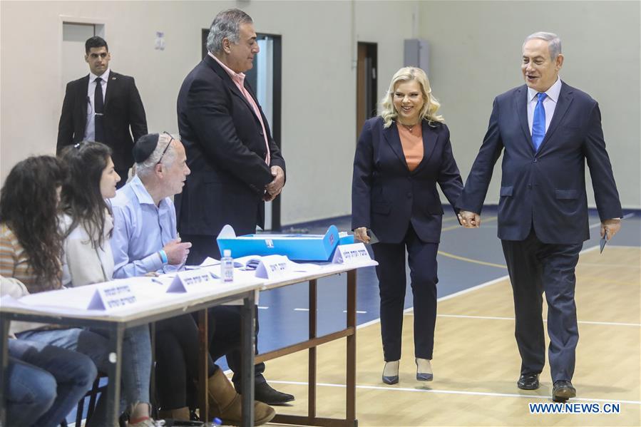 MIDEAST-JERUSALEM-NETANYAHU-PARLIAMENTARY ELECTIONS