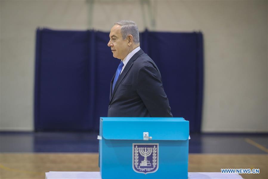 MIDEAST-JERUSALEM-NETANYAHU-PARLIAMENTARY ELECTIONS