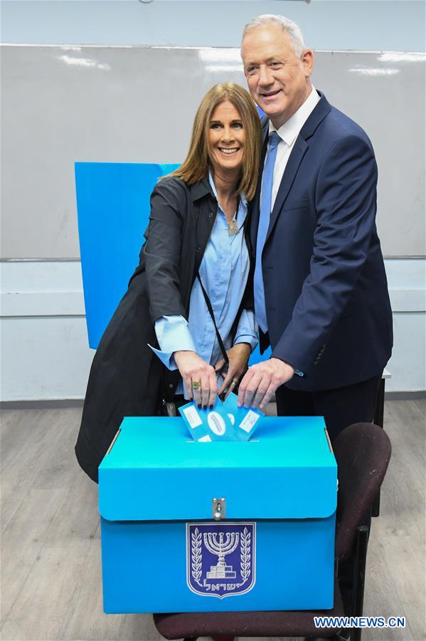 MIDEAST-ROSH HAAYIN-GANTZ-PARLIAMENTARY ELECTIONS