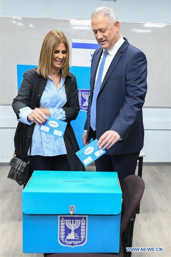 MIDEAST-ROSH HAAYIN-GANTZ-PARLIAMENTARY ELECTIONS