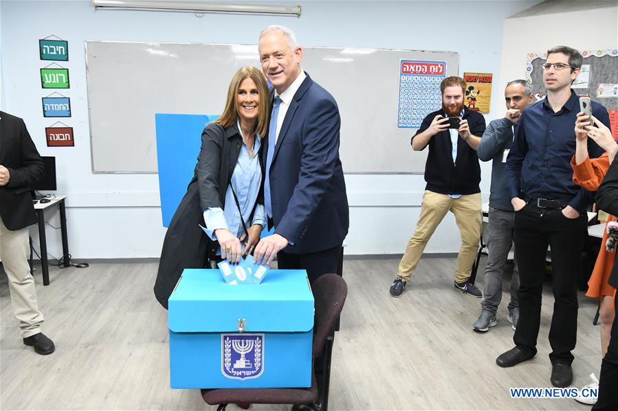 MIDEAST-ROSH HAAYIN-GANTZ-PARLIAMENTARY ELECTIONS