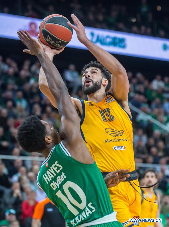 (SP)LITHUANIA-KAUNAS-BASKETBALL-EUROLEAGUE-ZALGIRIS KAUNAS VS KHIMKI MOSCOW REGION