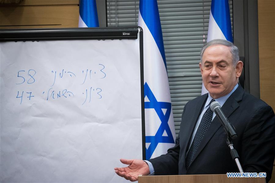 MIDEAST-JERUSALEM-NETANYAHU-RIGHT WING-MEETING