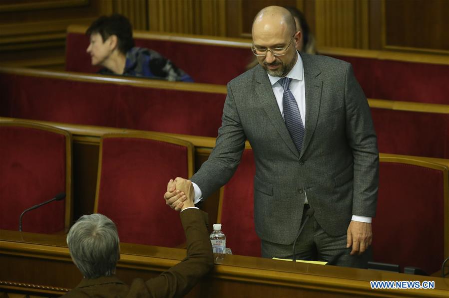 UKRAINE-KIEV-NEW PRIME MINISTER-DENYS SHMYHAL