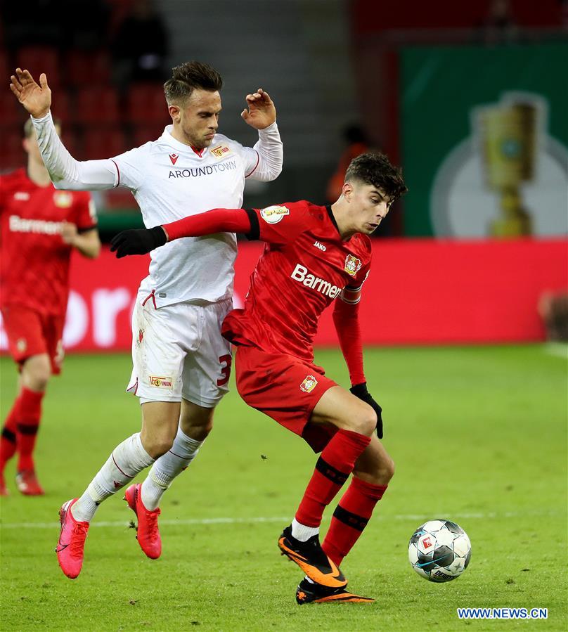 (SP)GERMANY-LEVERKUSEN-FOOTBALL-GERMAN CUP-LEVERKUSEN VS UNION BERLIN