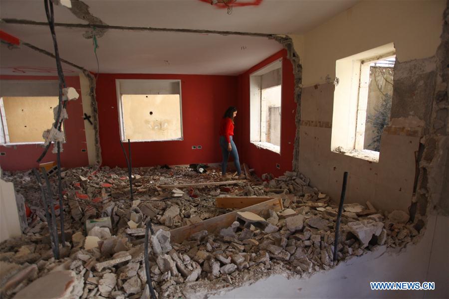 MIDEAST-RAMALLAH-HOUSE-DEMOLITION