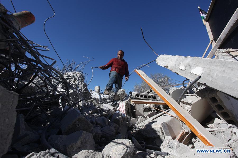 MIDEAST-RAMALLAH-HOUSE-DEMOLITION
