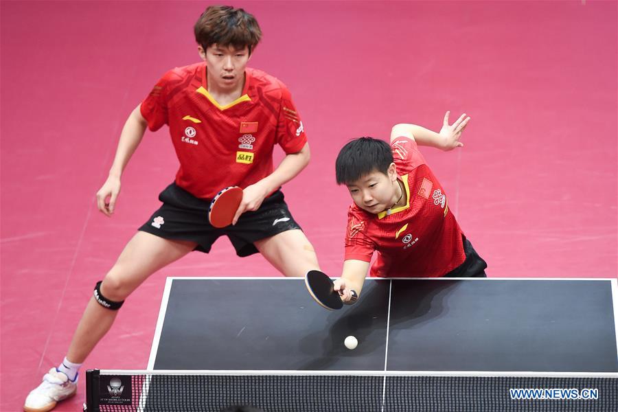 Highlights of 2020 ITTF Qatar Open mixed doubles round of 16 match