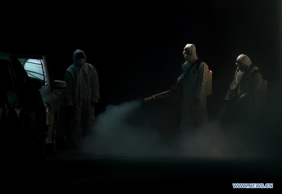 CHINA-HUBEI-WUHAN-NOVEL CORONAVIRUS-COMMUNITY-DISINFECTION (CN)