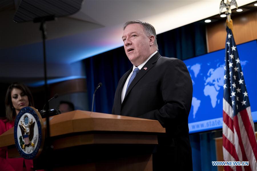 U.S.-WASHINGTON D.C.-POMPEO-PRESS BRIEFING-AFGHANISTAN