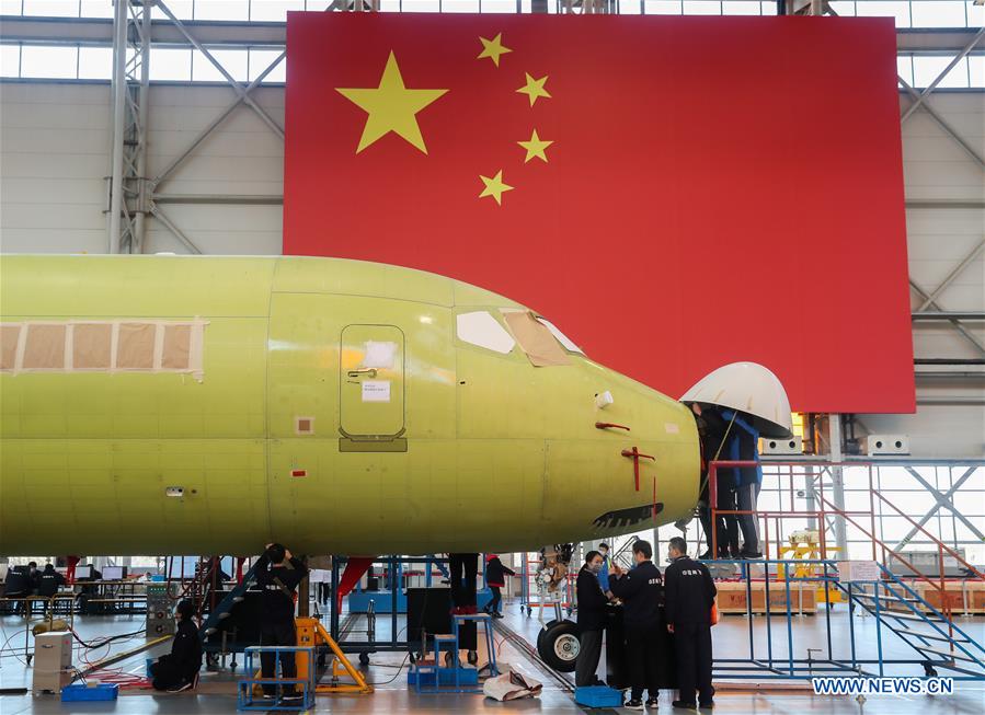 CHINA-SHANGHAI-REGIONAL AIRCRAFT-ARJ21-PRODUCTION RESUMPTION (CN)