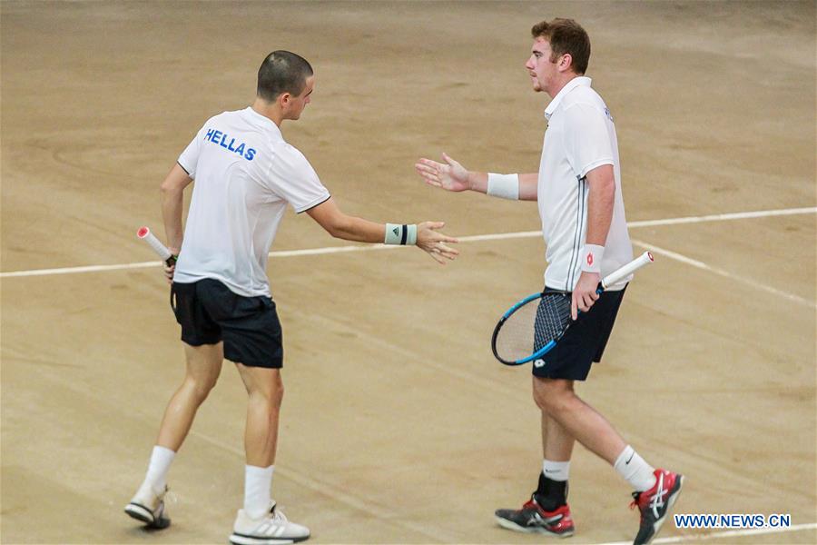 (SP)PHILIPPINES-MANILA-TENNIS-DAVIS CUP-GREECE VS PHILIPPINES