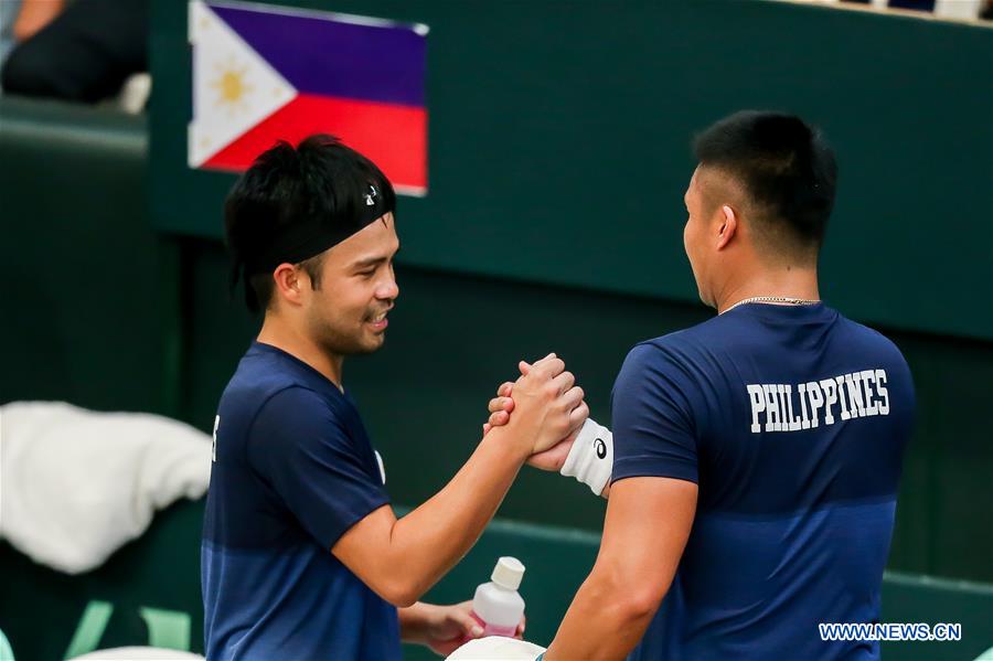 (SP)PHILIPPINES-MANILA-TENNIS-DAVIS CUP-GREECE VS PHILIPPINES